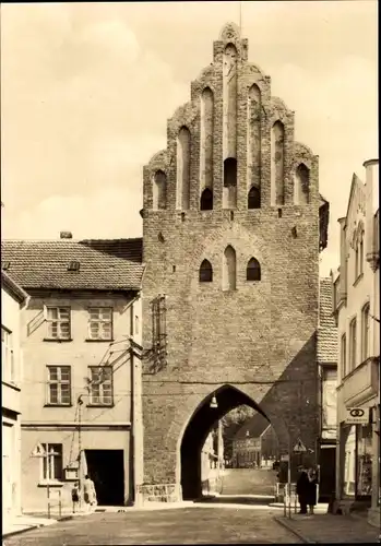 Ak Teterow in Mecklenburg, Malchiner Tor