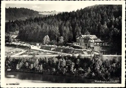 Ak Lauenhain Mittweida in Sachsen, Zschopau Talsperre Kriebstein, Waldhaus Lauenhain