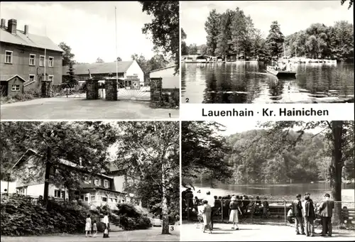 Ak Lauenhain Mittweida in Sachsen, Bezirksausbildungszentraum, Fähre, Gaststätte Waldhaus