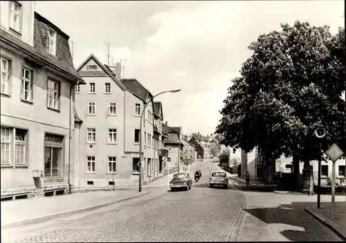 Ak Brand Erbisdorf Sachsen, Ernst-Thälmann-Straße, Fahrzeuge