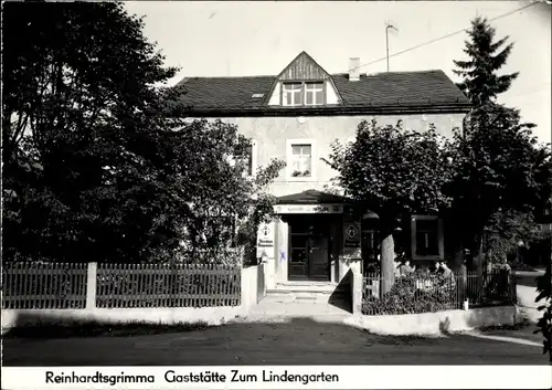 Ak Reinhardtsgrimma Glashütte in Sachsen, Gaststätte Zum Lindengarten