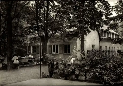 Ak Berggießhübel in Sachsen, Bergbaude Panoramahöhe mitten im Bergwald