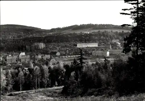 Ak Berggießhübel in Sachsen, Blick auf den Ort mit Panoramahöhe