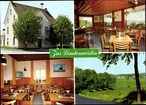 Ak Spitze Kürten in Nordrhein Westfalen, Restaurant Zur Lindenwirtin, Außenansicht