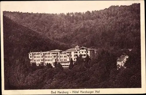 Ak Bad Harzburg im Harz, Hotel Harzburger Hof umgeben vom Wald