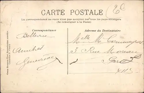 Ak Marguerite Steinheil, Mätresse von Felix Faure, le vert logis, vue du jardin