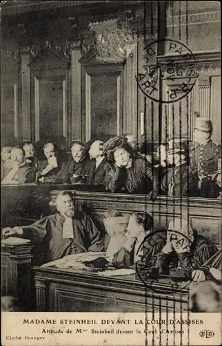 Ak Marguerite Steinheil devant la Cour d'Assises, Mätresse von Felix Faure