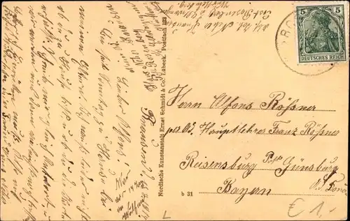 Ak Lothar Trio, Der Leutnantsbursche, Theaterszene