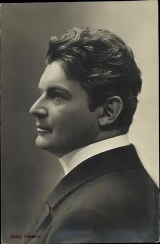 Ak Schauspieler Georg Reimers, Seitenportrait