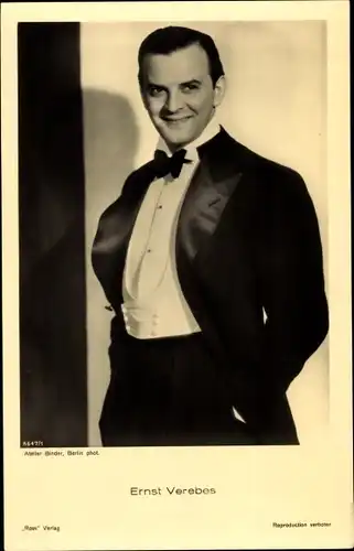 Ak Schauspieler Ernst Verebes, Portrait