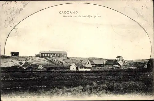Ak Kadzand Cadzand Zeeland, Badhuis van de landzijde gezien