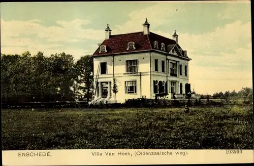 Ak Enschede Overijssel Niederlande, Oldenzaalsche weg, Villa Van Heek