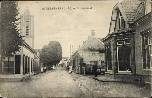 Ak Scherpenzeel Gelderland, Dorpsstraat