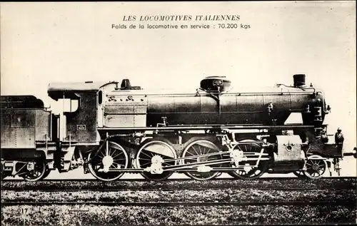 Ak Italienische Eisenbahn, Lokomotive, Dampflok