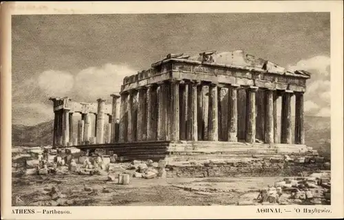 Ak Athen Griechenland, Parthenon