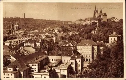 Ak Praha Prag Tschechien, Mala Strana a hrad, Kleinseite und die Burg