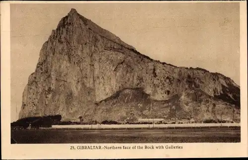 Ak Gibraltar, Northern face of the Rock with Galleries