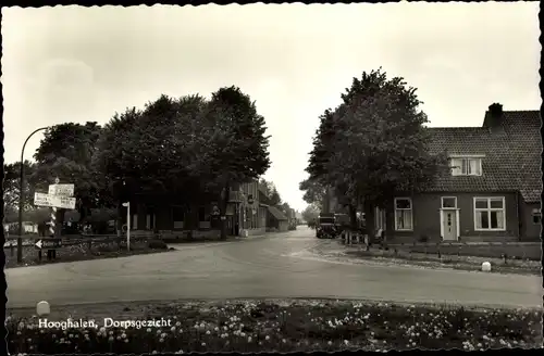 Ak Hooghalen Drenthe Niederlande, Dorpsgezicht