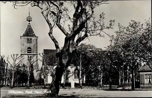 Ak Uithuizen Groningen Niederlande, Ned. Herv. Kerk