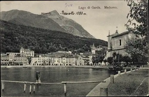 Ak Maderno Lombardia Italien, Lago di Garda, Gardasee