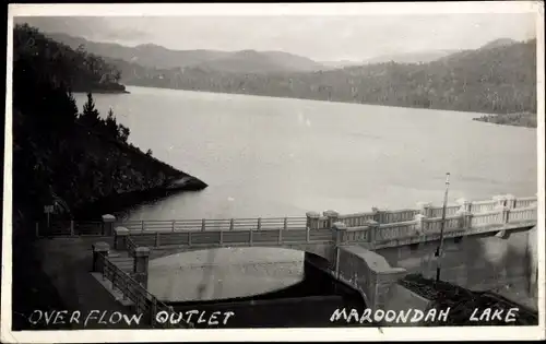 Ak Victoria Australien, Overflow Outlet, Maroondah Lake