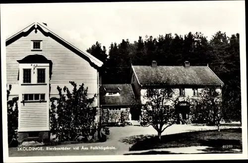 Ak Sköldinge Schweden, Elevbostäder vid Asa Folkhögskola