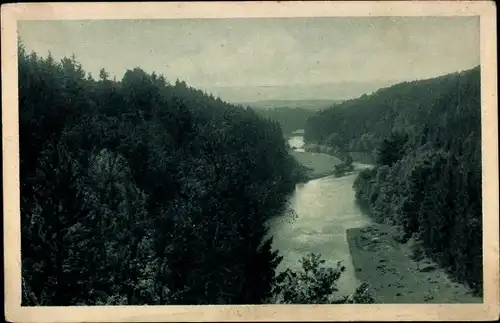 Ak Bechyně Bechin Südböhmen, Udoli Luznice, Oburka