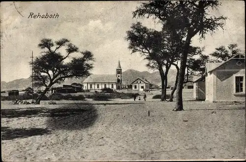 Ak Rehoboth Namibia, Ortsansicht, Kirche