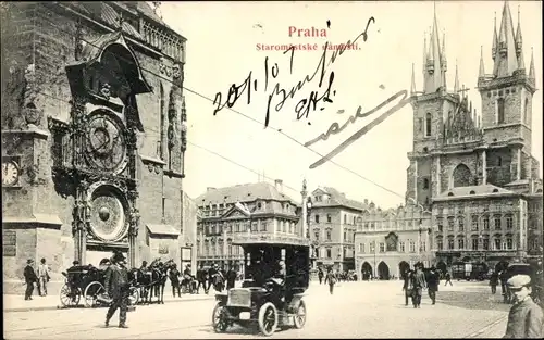 Ak Praha Prag Tschechien, Staromestske Namesti