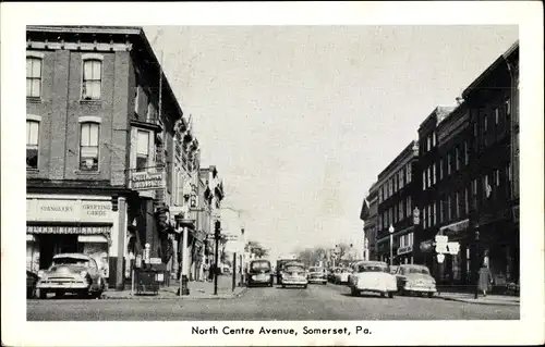 Ak Somerset Pennsylvania USA, North Centre Avenue