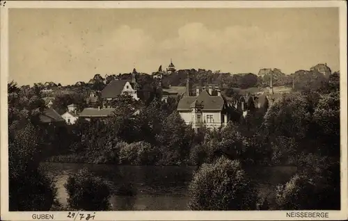 Ak Guben in der Niederlausitz, Neisseberge, Ort