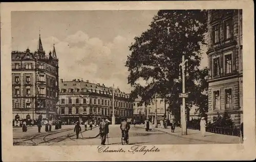 Ak Chemnitz in Sachsen, Falkeplatz