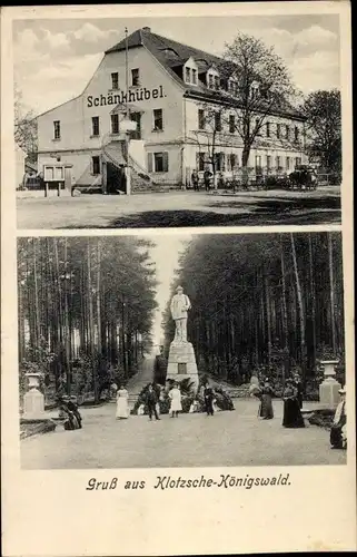 Ak Dresden Klotzsche Königswald, Schänkhübel