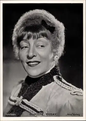 Foto Schauspielerin Francoise Rosay, Portrait