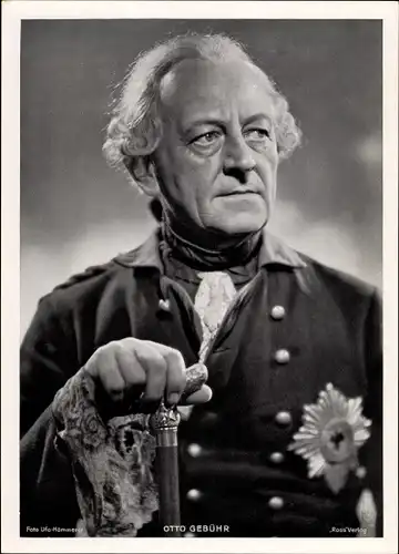 Foto Schauspieler Otto Gebühr, Portrait, Filmkostüm