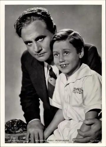 Foto Schauspieler und Opernsänger Benjamino Gigli, Peter Bosse, Portrait