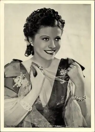 Foto Schauspielerin Maria Cebotari, Portrait
