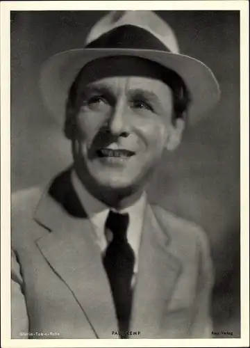 Foto Schauspieler Paul Kemp, Portrait, Hut