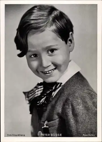 Foto Schauspieler Peter Bosse, Kinderportrait