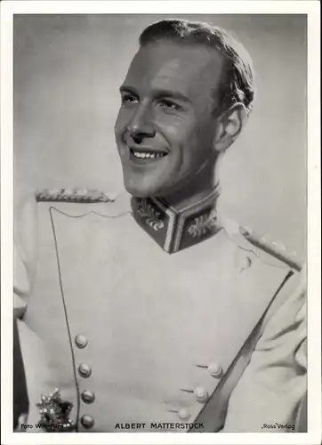 Foto Schauspieler Albert Matterstock, Portrait