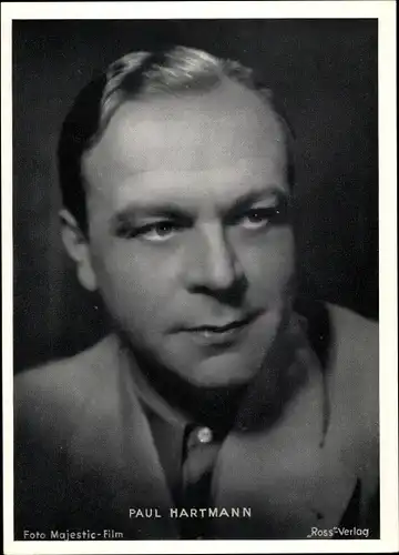 Foto Schauspieler Paul Hartmann, Portrait