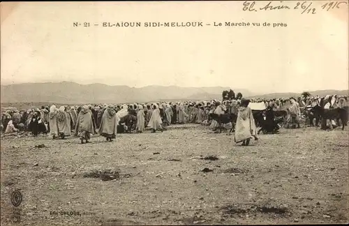 Ak El Aioun Sidi Mellouk Marokko, Le Marche vu de pres