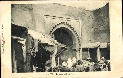 Ak Fès Fez Marokko, Porte de Bab Semaryne