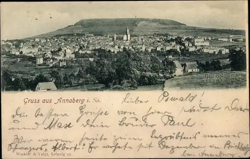 Ak Annaberg Buchholz im Erzgebirge, Panorama
