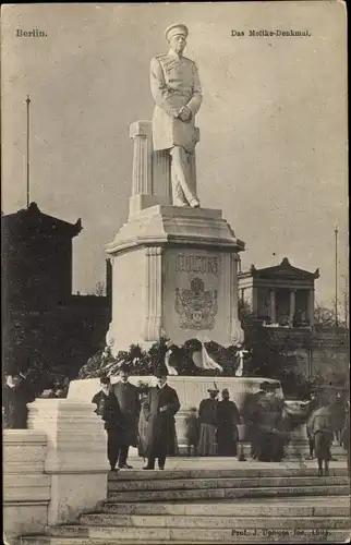 Ak Berlin Tiergarten, Moltke Denkmal