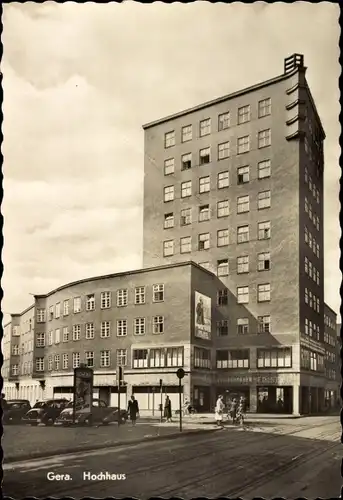 Ak Gera in Thüringen, Hochhaus