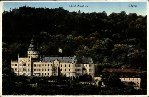 Ak Gera in Thüringen, Schloss Osterstein, Gesamtansicht