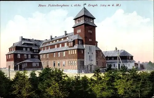 Ak Oberwiesenthal Erzgebirge, Neues Fichtelberghaus