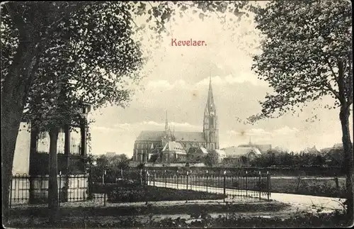 Ak Kevelaer am Niederrhein, Kirche, Teilansicht