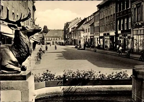 Ak Großenhain Sachsen, Karl Marx Platz, Frauenmarkt, Geschäfte